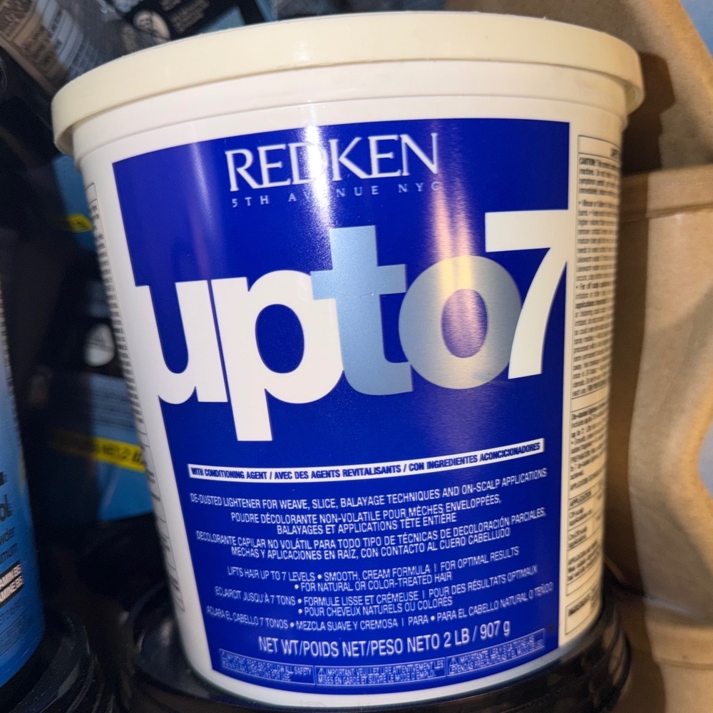 Redken Up to 7 De-dusted Lightener 2 lb Conditioning Cream Formula Hair Bleach